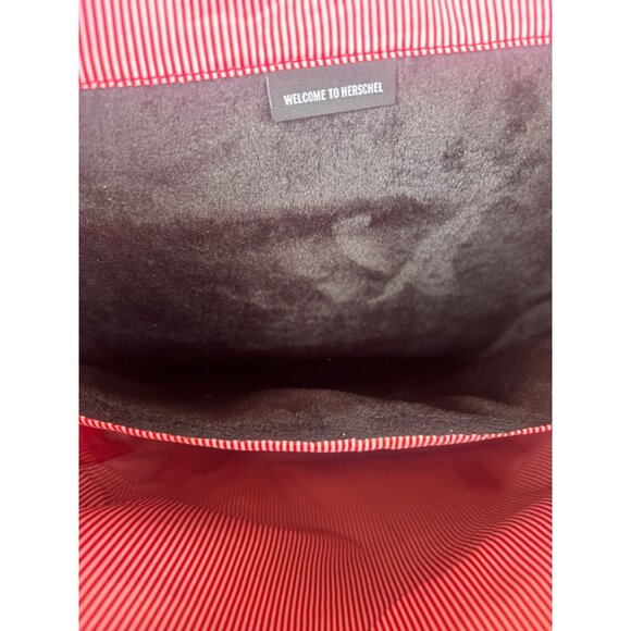 Herschel Supply Co Little America Backpack Grey Brown Leather 25L 15" Laptop - Picture 6 of 8
